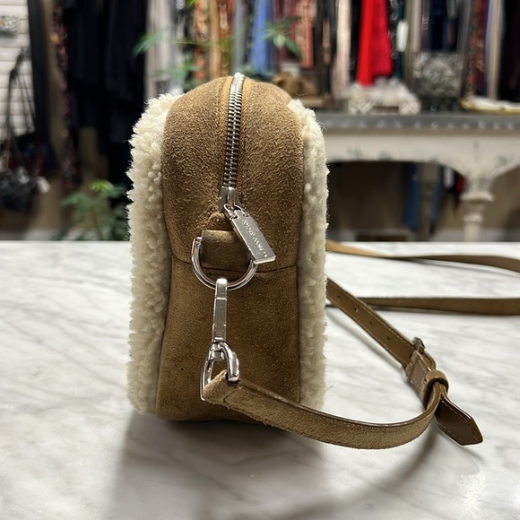 Golden Goose Star Suede and Sherling Crossbody Handbag - Picture 6 of 16